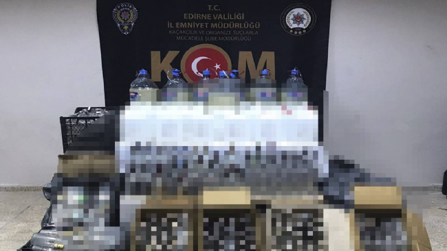 Edirne merkezli 2 ilde sahte içki operasyonu: 4 gözaltı